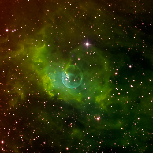 Bubble Nebula in Synthetic Color